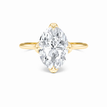 Oval Solitaire Certified Lab Diamond Engagement Ring - Srimayi