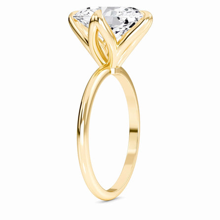 Oval Solitaire Certified Lab Diamond Engagement Ring - Srimayi