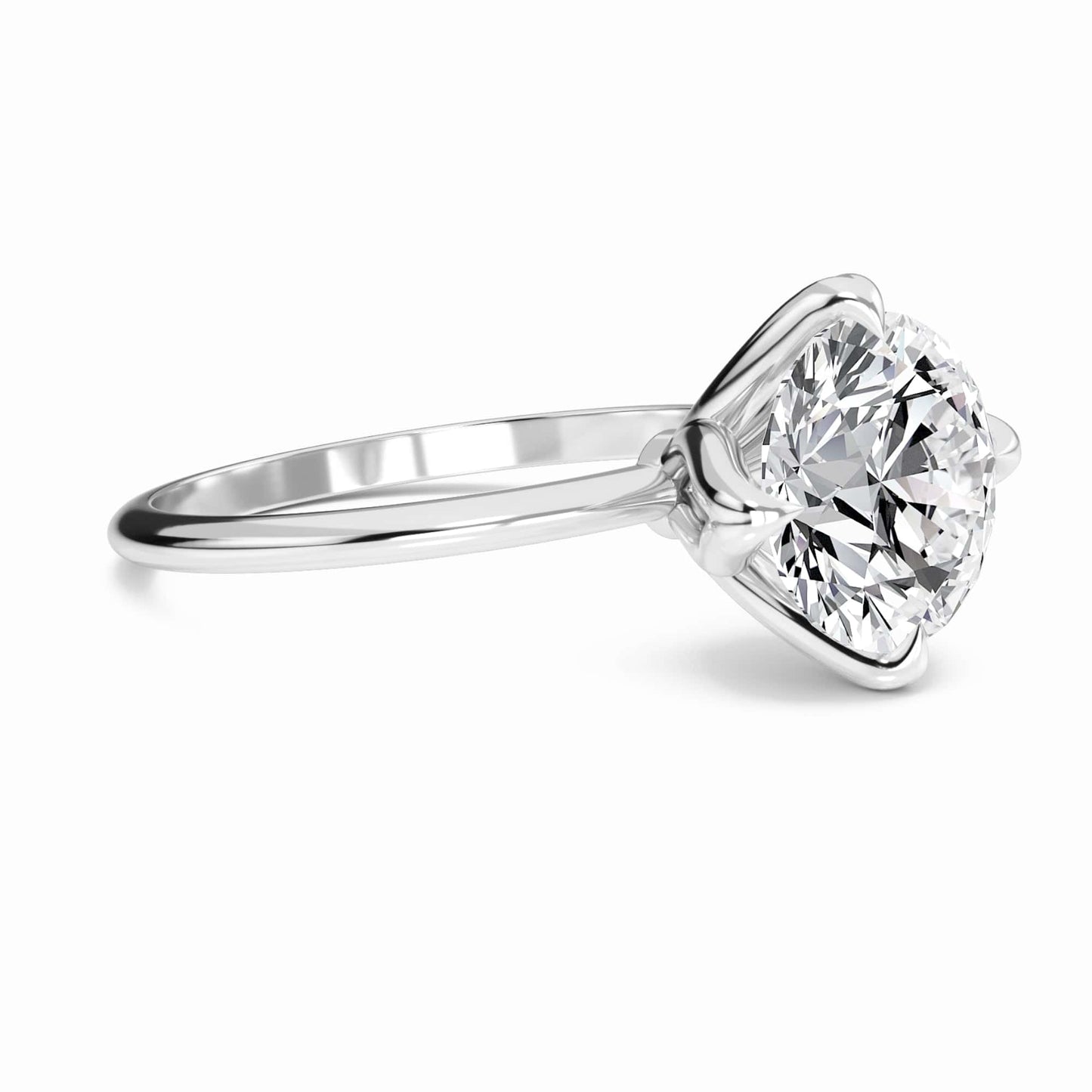 Round Solitaire Certified Lab Diamond Engagement Ring - Srimayi
