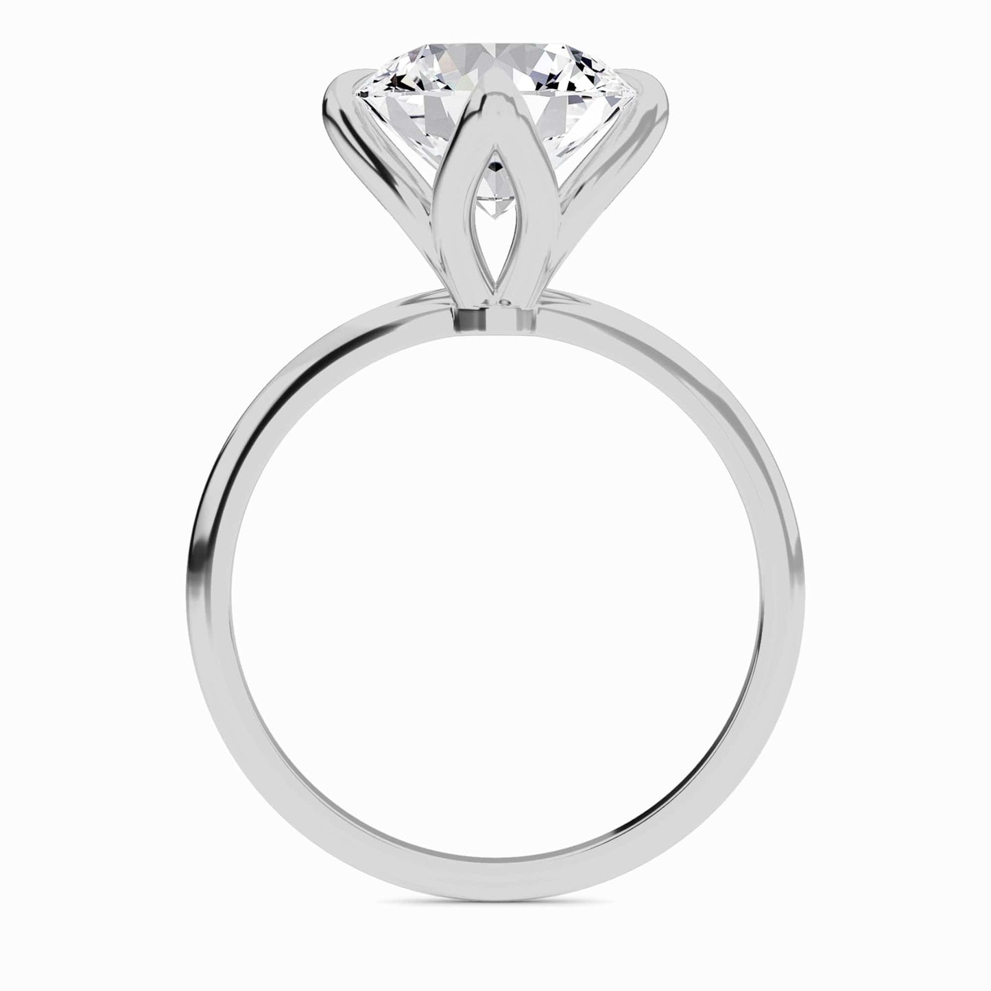 Round Solitaire Certified Lab Diamond Engagement Ring - Srimayi