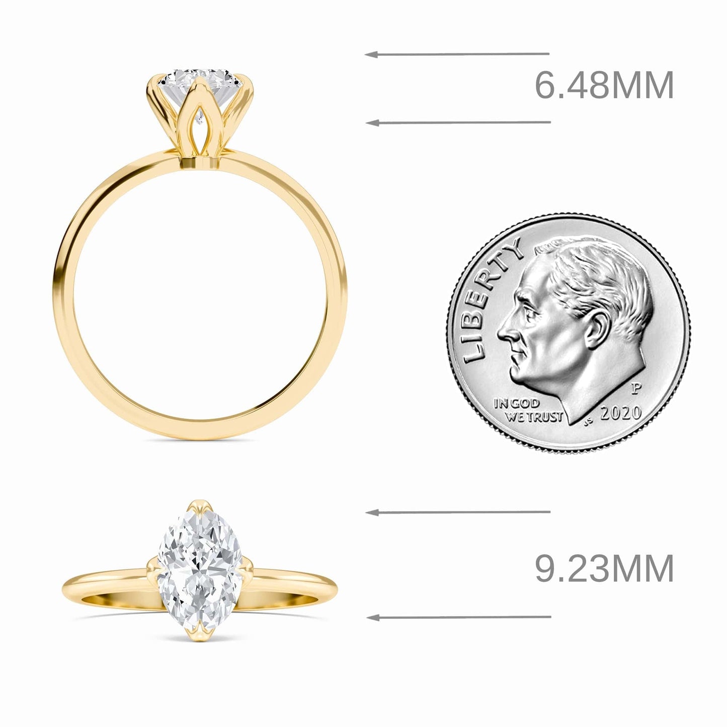 Oval Solitaire Certified Natural Diamond Engagement Ring - Srimayi