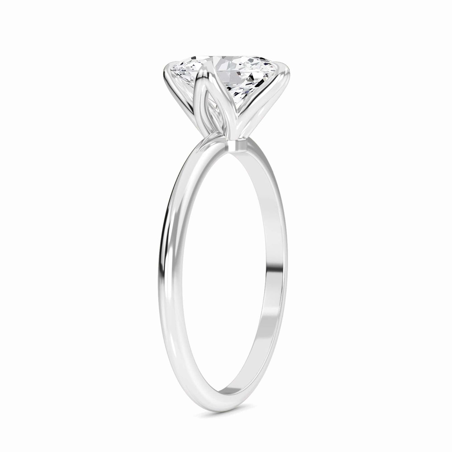 Oval Solitaire Certified Lab Diamond Engagement Ring - Srimayi
