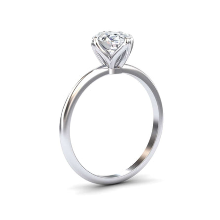 Oval Solitaire Certified Lab Diamond Engagement Ring - Srimayi