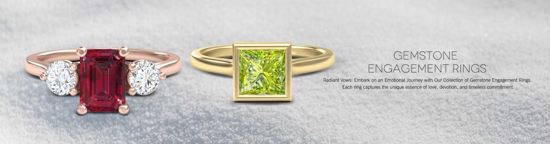 Gemstone Engagement Rings