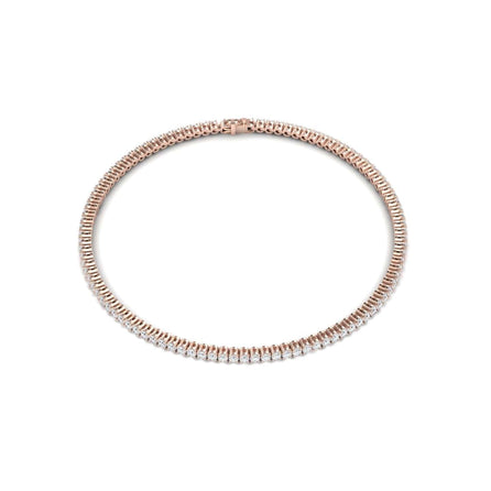 White Diamond 1.7mm Eternity Bangle Bracelet - Alejandra