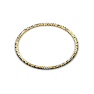 Black Diamond 1.7mm Eternity Bangle Bracelet - Alejandra