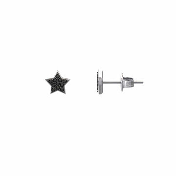 Black Diamond Celestial Sparkle Star Earrings - Nargis