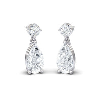 Lab Grown Diamond & Diamond Drop Earrings - Emma