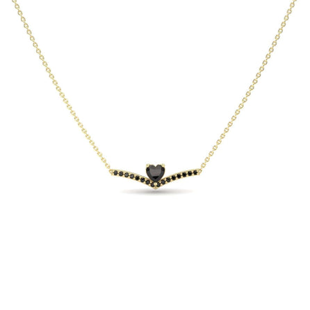 Black Diamond Chevron Necklace - Summer