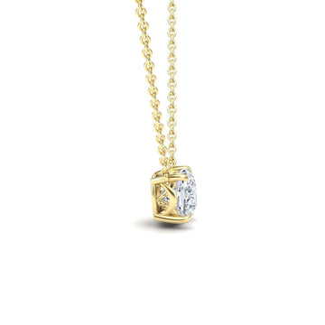 Moissanite Solitaire Necklace - Breanna