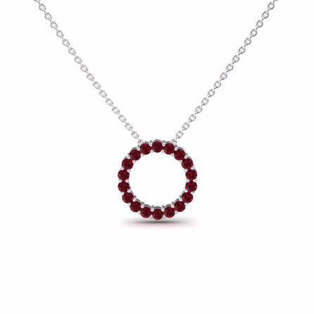 Ruby Circle Necklace - Ivanka