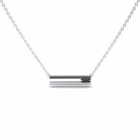 Black Diamond Bar Necklace - Cecilia