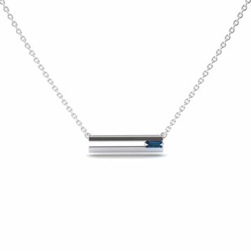 London Blue Topaz Necklace - Cecilia