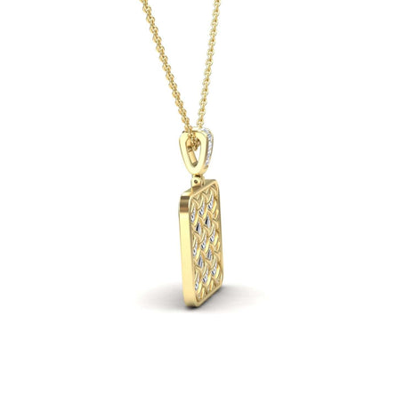 Lab Grown White Diamond Lattice Necklace - Liliana