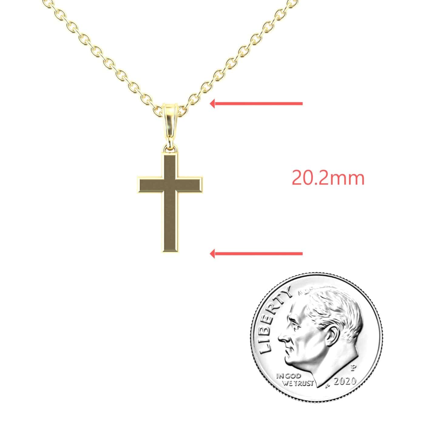 Minimalist Gold Cross Necklace - Delilah