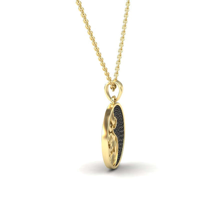 Black Diamond Sea Wave Necklace - Vidya