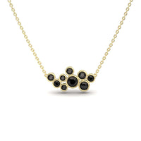 Black Diamond Bubble Necklace - Harini