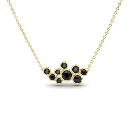 Black Diamond Bubble Necklace - Harini