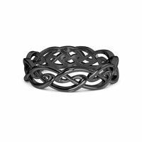 Intricate Celtic Knot Wedding Band - Phoebe
