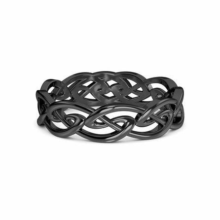 Intricate Celtic Knot Wedding Band - Phoebe