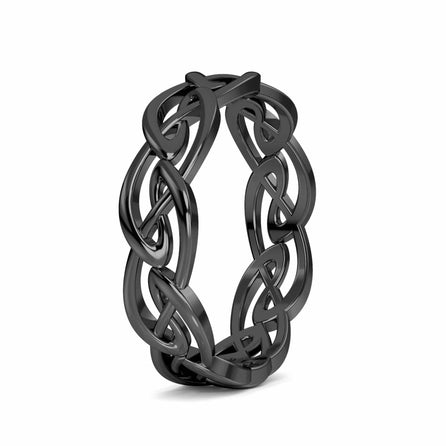 Intricate Celtic Knot Wedding Band - Phoebe