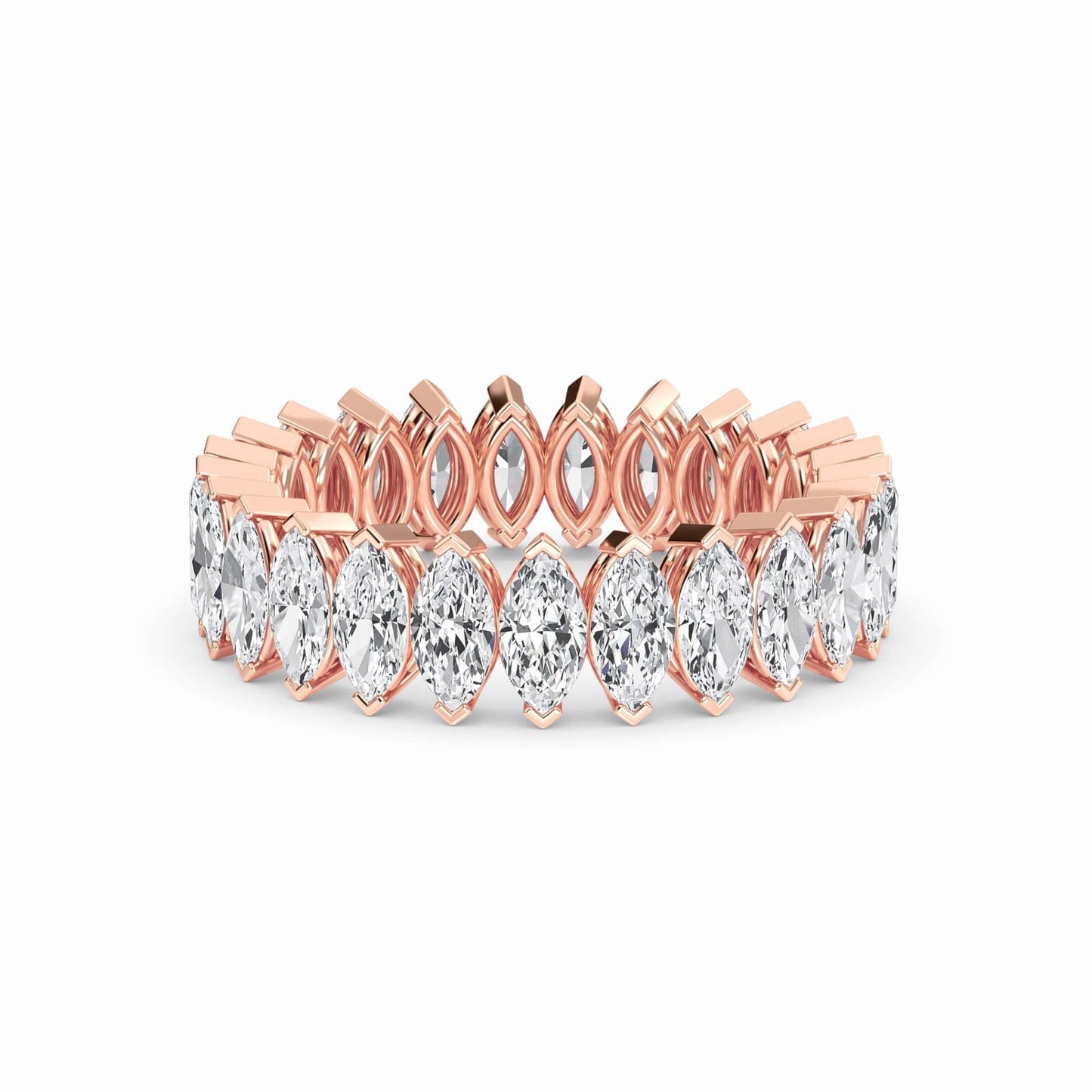 White Diamond Modern Eternity Band - Alaina