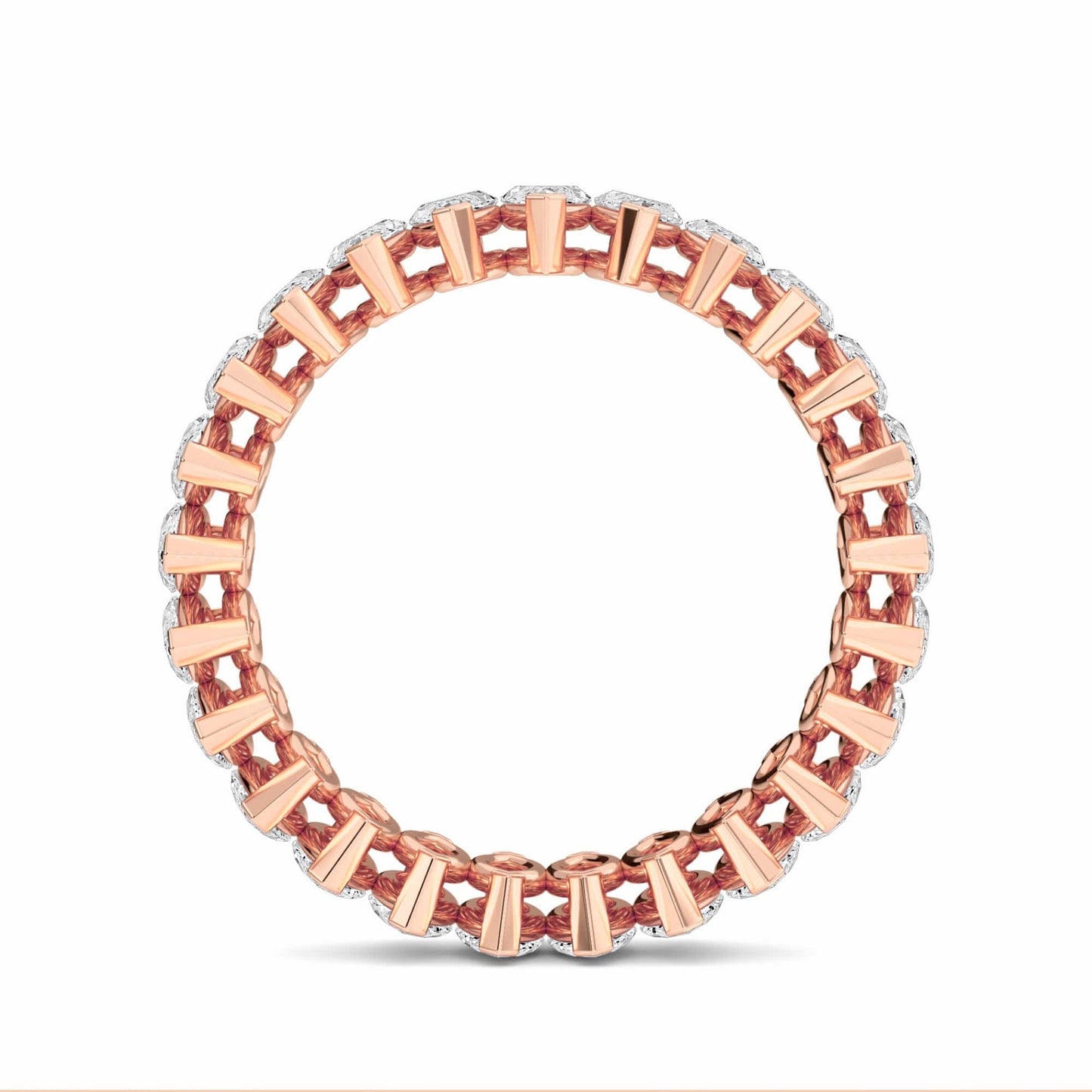 White Diamond Modern Eternity Band - Alaina