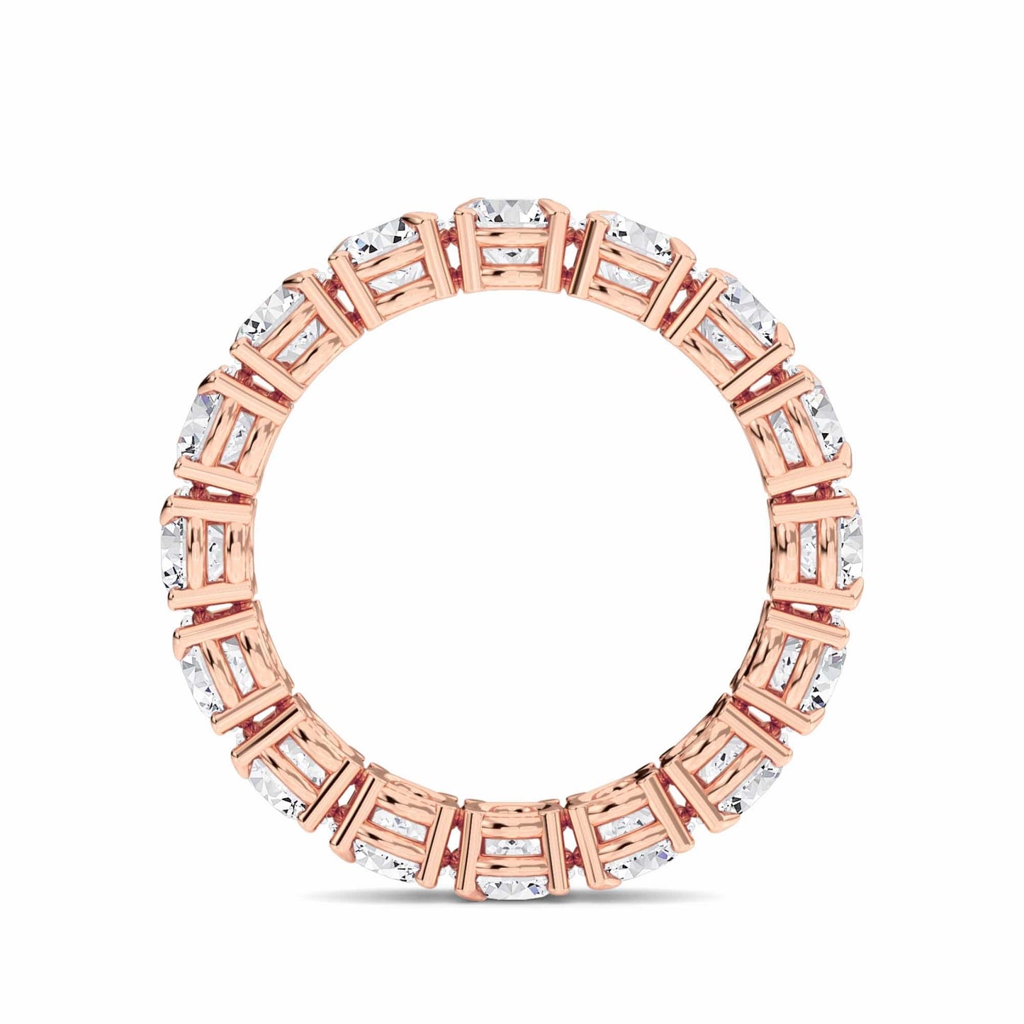 White Diamond Prong Set Eternity Band - Mehak