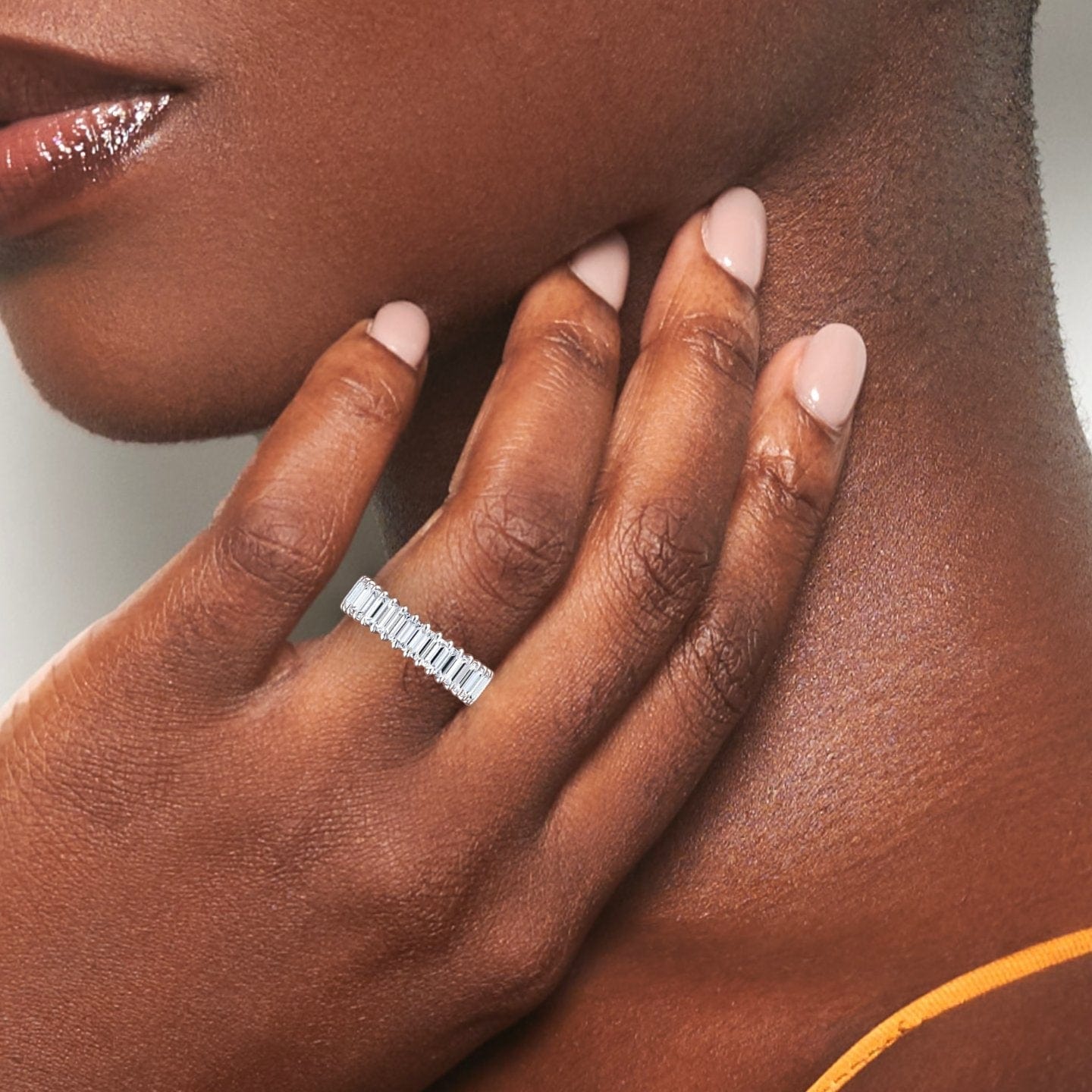 White Diamond Classic Eternity Band - Sabina