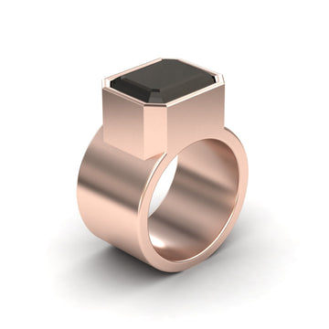 Black Onyx Statement Ring - Aparna