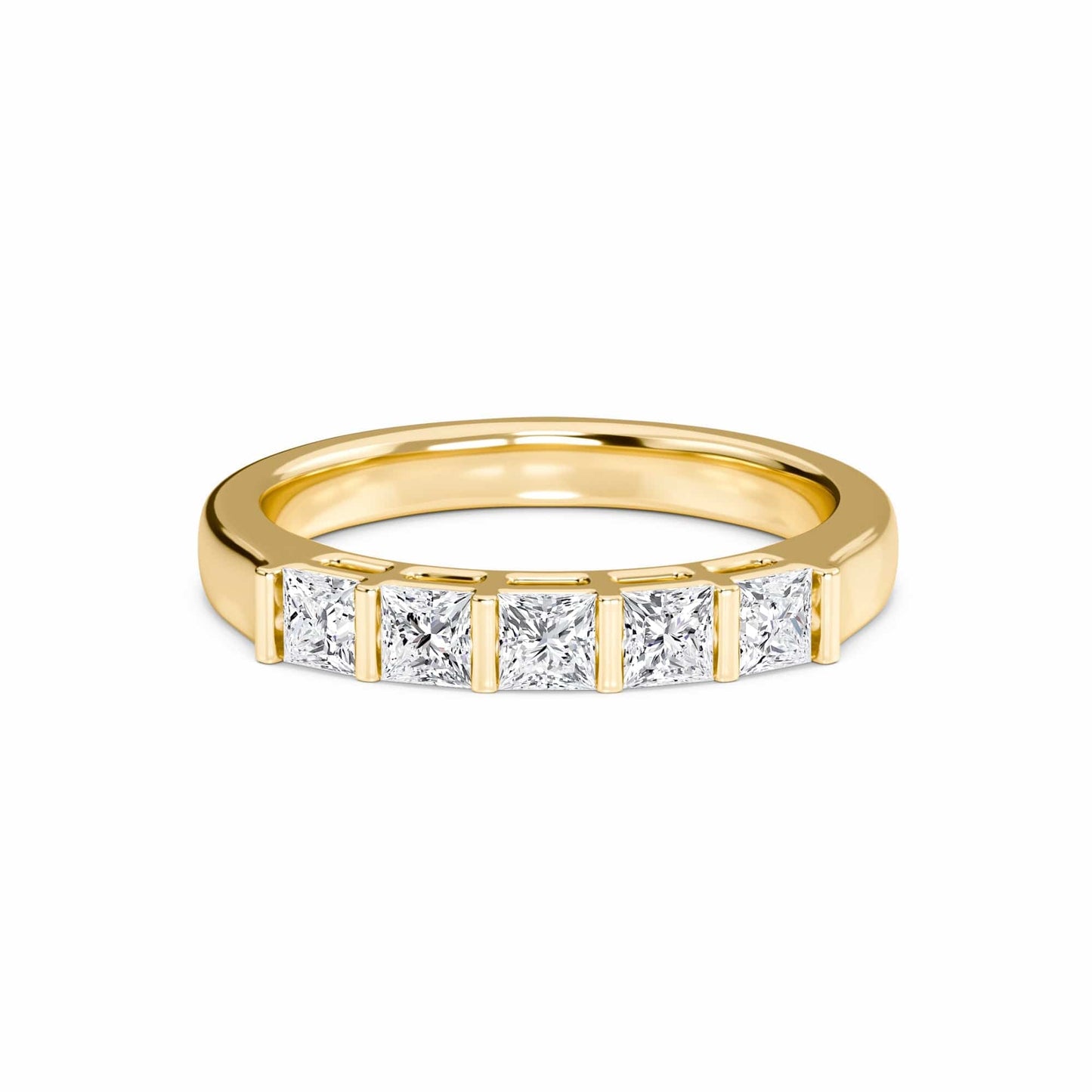 Diamond Bar Set Half Eternity Ring - Sophie