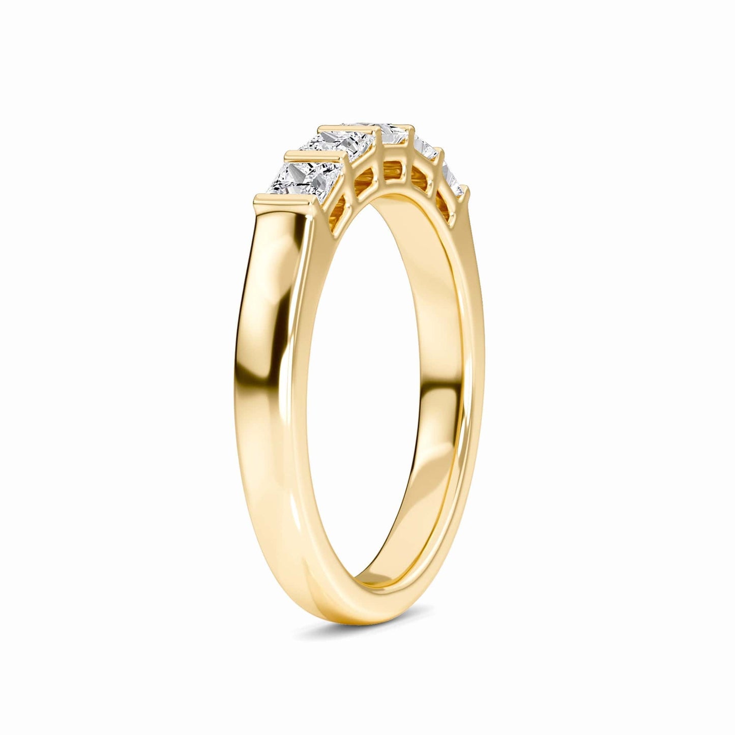 Diamond Bar Set Half Eternity Ring - Sophie