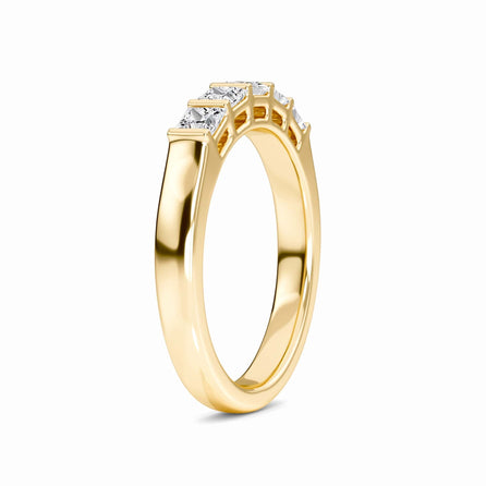 Diamond Bar Set Half Eternity Ring - Sophie