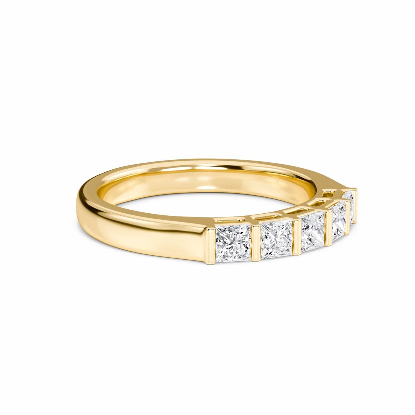 Diamond Bar Set Half Eternity Ring - Sophie