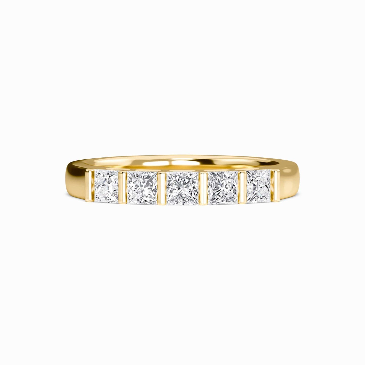 Diamond Bar Set Half Eternity Ring - Sophie