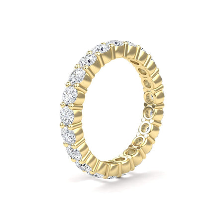 White Diamond Prong-Set Eternity Band - Mahira