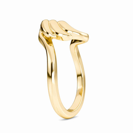 Fluid Swirl Open Band Ring - Elsa