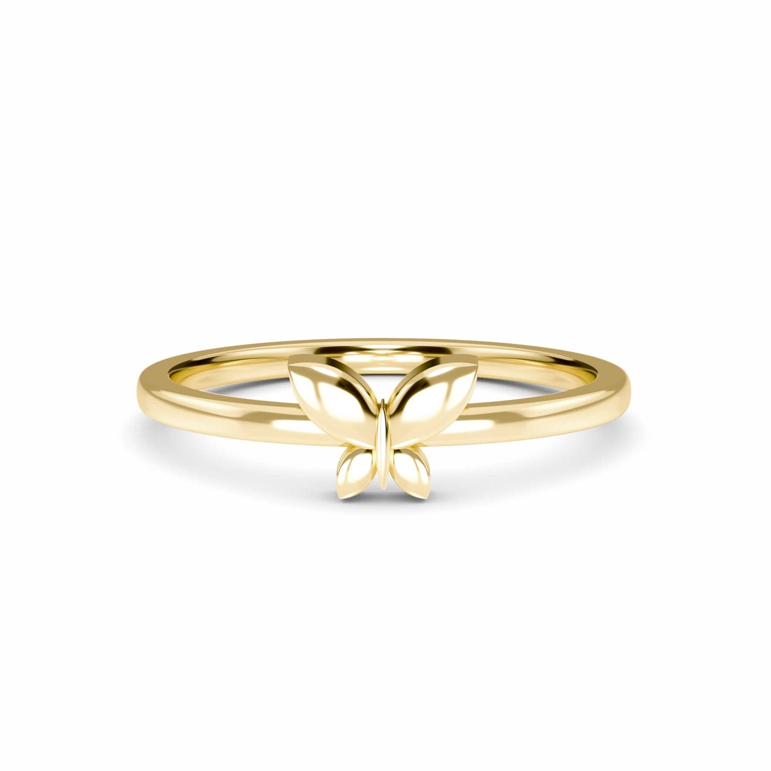 Minimalist Gold Butterfly Ring  - Asmita