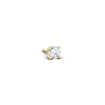 Natural Diamond Earrings - Four Prong - Krisha
