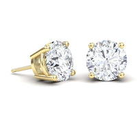 Lab Diamond Earrings - 4 Prong - Krisha