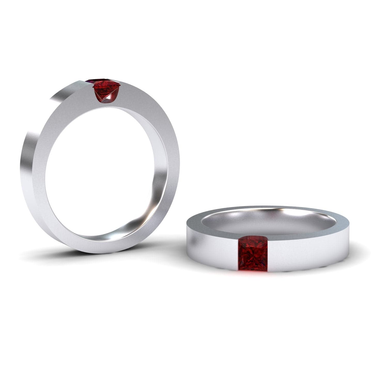 Ruby Solitaire Men's Band - Xiuling
