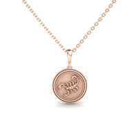 Scorpio Zodiac Medallion Necklace - Nayara