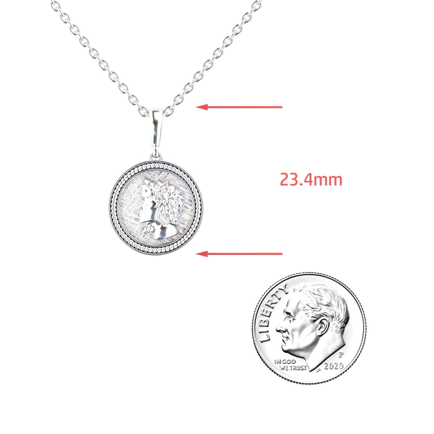 Virgo Zodiac Medallion Necklace - Scarlett