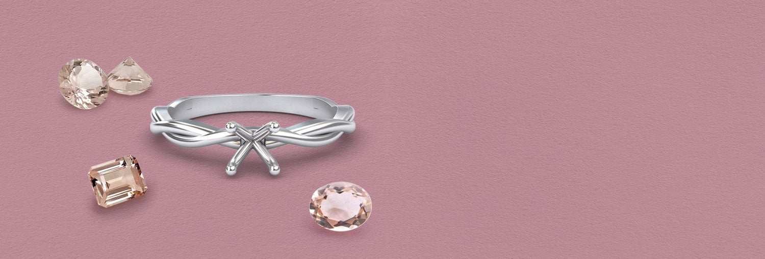 Design Your Own Morganite Rings