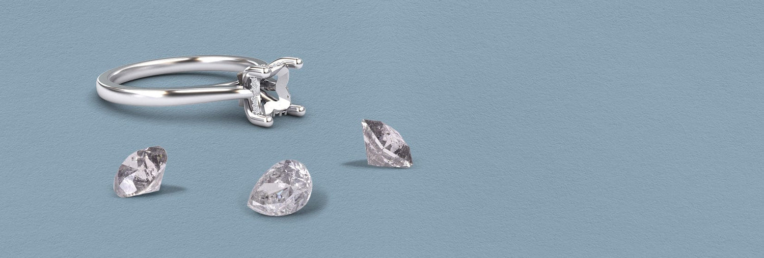 Design Your Own Salt & Pepper Diamonds Rings
