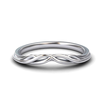 Intertwined Infinity Wedding Band - Penelope